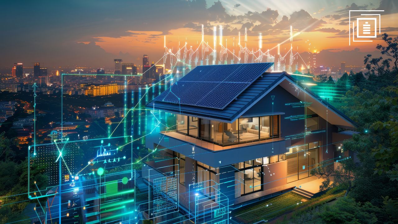 użytkownik sprawdzający aplikację mobilną stanu magazynu energii fotowoltaiki